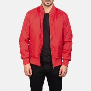Red Bomber Jacket