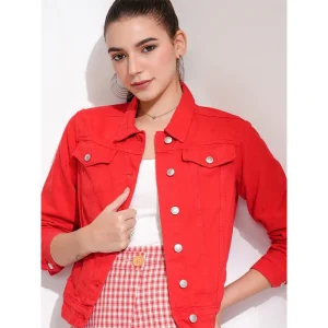 Red Denim Jacket