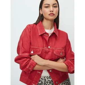 Areena Design <p>Red denim jacket with bold color and classic casual attitude. A statement layer that adds energy to everyday styling.</p> Red Denim Jacket <p>Red denim jacket with bold color and classic casual attitude. A statement layer that adds energy to everyday styling.</p>