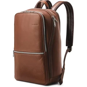 Samsonite Classic Leather Slim Backpack