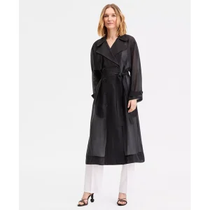 Sheer Trench Coat <p>The <strong>Sheer Trench Coat</strong> offers a modern twist on a timeless outerwear classic. Lightweight and stylish, it features a translucent design that adds an elegant, fashion-forward touch to any outfit while remaining perfect for layering in transitional weather.</p>