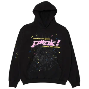 Sp5der P*nk Black Hoodie