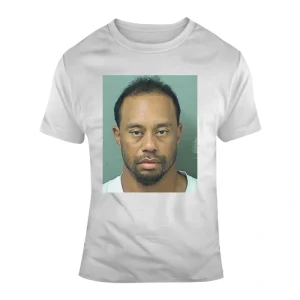 Tiger Woods Mug Shot T-shirt