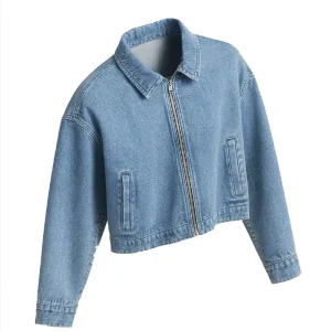 Cropped Jean Jacket <p>A trendy cropped jean jacket that pairs perfectly with a variety of outfits, providing a relaxed and stylish look.</p>