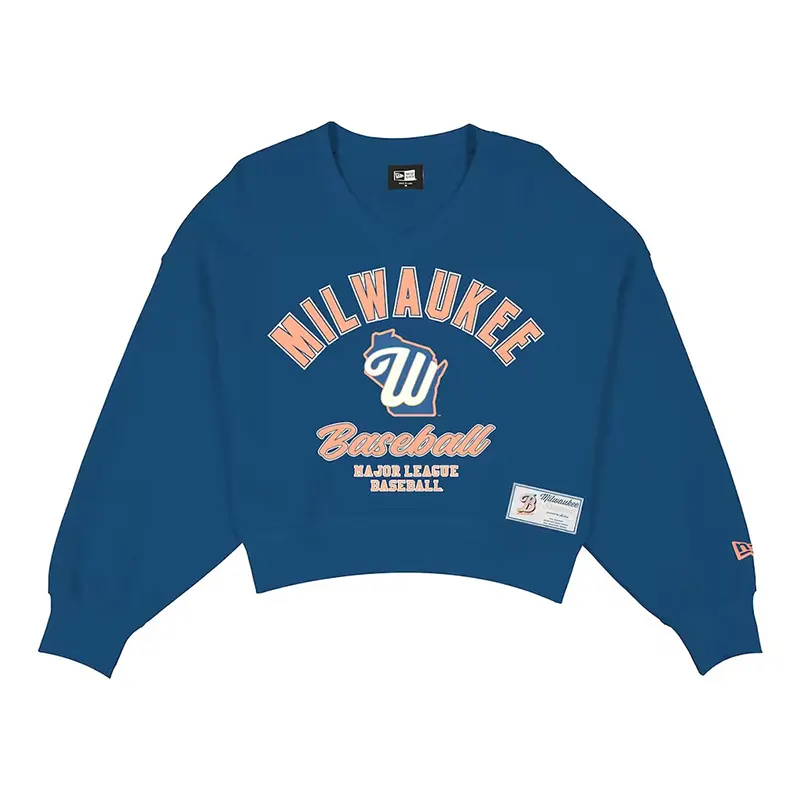 Womens Milwaukee Brewers New Era Royal 2026 City Connect V-Neck Sweatshirt Womens Milwaukee Brewers New Era Royal 2026 City Connect V-Neck Sweatshirt <p>Womens Milwaukee Brewers New Era Royal 2026 City Connect V-Neck Sweatshirt delivers Milwaukee Brewers-inspired style, royal colorway, tournament-era detailing in a versatile V-neck sweatshirt built for women fans, training days, and casual wear.</p>