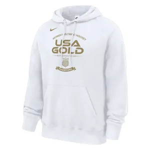 Womens Nike Unisex USA Hockey 2026 Winter Olympics Gold Medal Fleece Hoodie