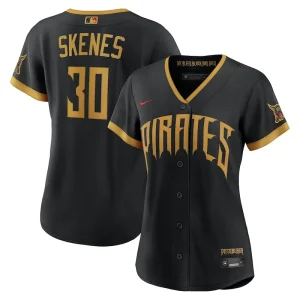 Areena Design Womens Pittsburgh Pirates Paul Skenes Nike Black Jersey