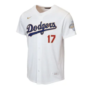 Areena Design <p>Youth Nike Shohei Ohtani White Los Angeles Dodgers 2026 Gold Collection Home Jersey adds authentic fan style with a clean athletic look, standout team identity, and a comfortable fit for match days or casual outfits.</p> Youth Nike Shohei Ohtani White Los Angeles Dodgers 2026 Gold Collection Home Jersey <p>Youth Nike Shohei Ohtani White Los Angeles Dodgers 2026 Gold Collection Home Jersey adds authentic fan style with a clean athletic look, standout team identity, and a comfortable fit for match days or casual outfits.</p>