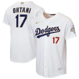 Youth Nike Shohei Ohtani White Los Angeles Dodgers 2026 Gold Collection Home Jersey