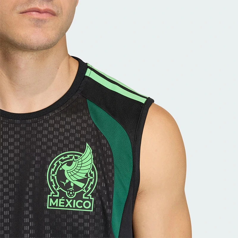 Adidas Mexico 26 Tiro Sleeveless Jersey 1 Adidas Mexico 26 Tiro Sleeveless Jersey <p>Adidas Mexico 26 Tiro Sleeveless Jersey brings sports and fanwear styling to a comfortable jersey made for game days, fan events, training-inspired outfits, and casual weekends. Easy to style and strong for casual, fan, and streetwear outfits.</p>