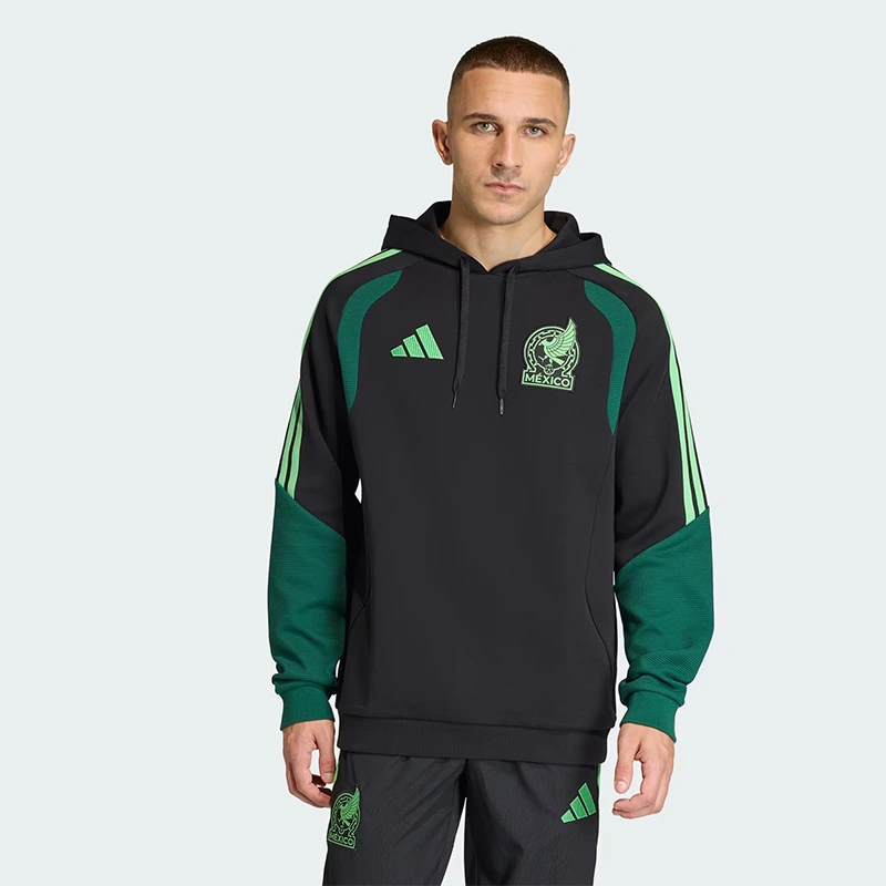 Adidas Mexico 26 Tiro Sweat Hoodie 7 Adidas Mexico 26 Tiro Sweat Hoodie <p>Adidas Mexico 26 Tiro Sweat Hoodie brings sports and fanwear styling to a comfortable hoodie made for game days, fan events, training-inspired outfits, and casual weekends. Easy to style and strong for casual, fan, and streetwear outfits.</p>