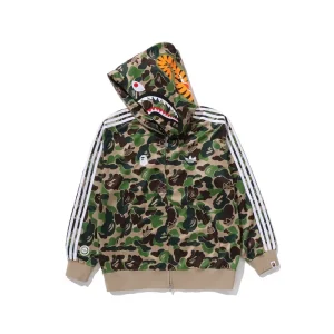 Adidas x BAPE Relaxed Fit Track Camo Shark Full Zip Hoodie