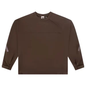 Adidas x Entire Studios Z.N.E. Half Zip Woven Brown Sweatshirt