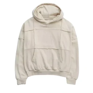 Aerie Sherpa Patchwork White Hoodie