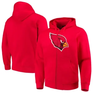Arizona Cardinals G-III Sports by Carl Banks Primary Logo Full-Zip Hoodie
