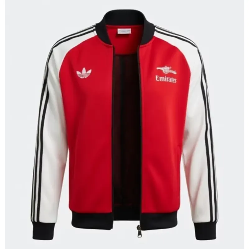 Arsenal x Adidas Track Red & White Jacket Arsenal x Adidas Track Red & White Jacket <p>Arsenal x Adidas Track Red & White Jacket delivers active streetwear energy, lightweight layering comfort, and versatile styling in a standout red tone for everyday outfits.</p>