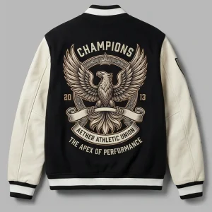 Areena Design <p>Aether Athletic Union Black & Cream Leather Varsity Jacket delivers standout outerwear style with a bold profile, comfortable layering feel, and statement details inspired by sport, streetwear, and collector fashion.</p> Aether Athletic Union Black & Cream Leather Varsity Jacket <p>Aether Athletic Union Black & Cream Leather Varsity Jacket delivers standout outerwear style with a bold profile, comfortable layering feel, and statement details inspired by sport, streetwear, and collector fashion.</p>