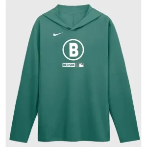 Boston Red Sox Nike City Connect Long Sleeve Green Hooded