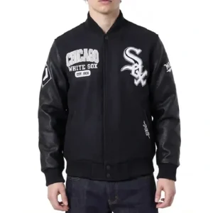 Chicago White Sox City Arch Black Varsity Jacket