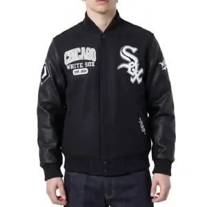 Chicago White Sox City Arch Black Varsity Jacket