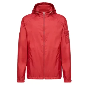 Etiache Red Rain Hooded Jacket