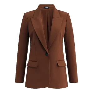 Express Womens Studio Stretch Twill Long Slim Cropped Business Blazer