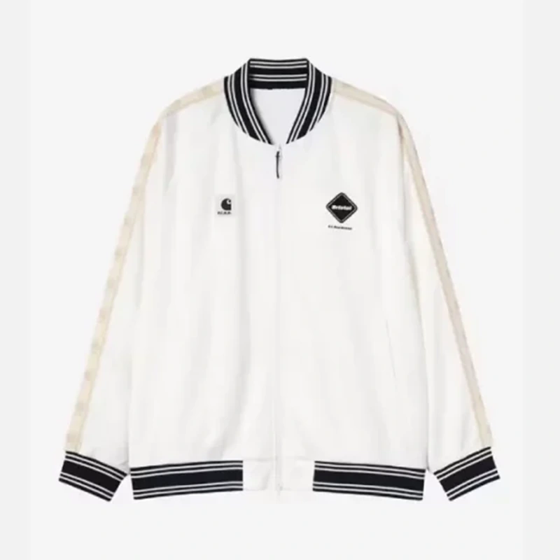 F.C. Real Bristol x Carhartt WIP White Varsity Track Jacket F.C. Real Bristol x Carhartt WIP White Varsity Track Jacket <p>F.C. Real Bristol x Carhartt WIP White Varsity Track Jacket delivers modern streetwear appeal, comfortable wear, and versatile everyday styling in a standout white tone for everyday outfits.</p>