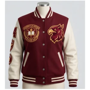 Areena Design <p>Women’s Vistoria University Burgundy Leather Varsity Jacket delivers standout outerwear style with a bold profile, comfortable layering feel, and statement details inspired by sport, streetwear, and collector fashion.</p> Women’s Vistoria University Burgundy Leather Varsity Jacket <p>Women’s Vistoria University Burgundy Leather Varsity Jacket delivers standout outerwear style with a bold profile, comfortable layering feel, and statement details inspired by sport, streetwear, and collector fashion.</p>