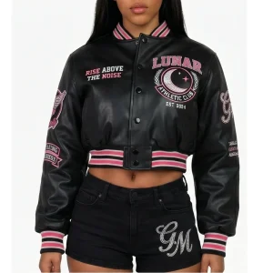 Areena Design <p>Women’s Lunar Athletic Club Cropped Leather Varsity Jacket delivers standout outerwear style with a bold profile, comfortable layering feel, and statement details inspired by sport, streetwear, and collector fashion.</p> Women’s Lunar Athletic Club Cropped Leather Varsity Jacket <p>Women’s Lunar Athletic Club Cropped Leather Varsity Jacket delivers standout outerwear style with a bold profile, comfortable layering feel, and statement details inspired by sport, streetwear, and collector fashion.</p>