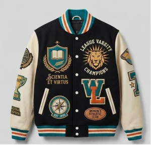 Areena Design <p>Women’s League Varsity Champions Embroidered Leather Jacket delivers standout outerwear style with a bold profile, comfortable layering feel, and statement details inspired by sport, streetwear, and collector fashion.</p> Women’s League Varsity Champions Embroidered Leather Jacket <p>Women’s League Varsity Champions Embroidered Leather Jacket delivers standout outerwear style with a bold profile, comfortable layering feel, and statement details inspired by sport, streetwear, and collector fashion.</p>