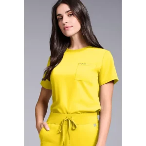 Hypothesis Womens Base Crew-Neck Tuck-In Scrub Top