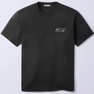 Jung Kook for Calvin Klein Logo Badge Black Relaxed T-Shirt