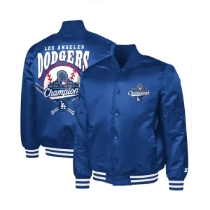 LA Dodgers Starter Royal Adaptive Champions Varsity Jacket
