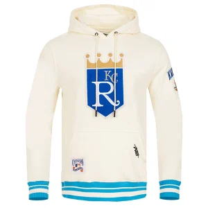 MLB Kansas City Royals Retro Classic Men’s White Pullover Hoodie