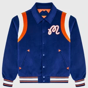 Malbon x Knicks The Garden Royal Blue Varsity Jacket