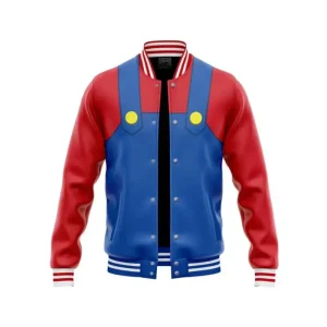 Mario Super Mario Bros Varsity Jacket