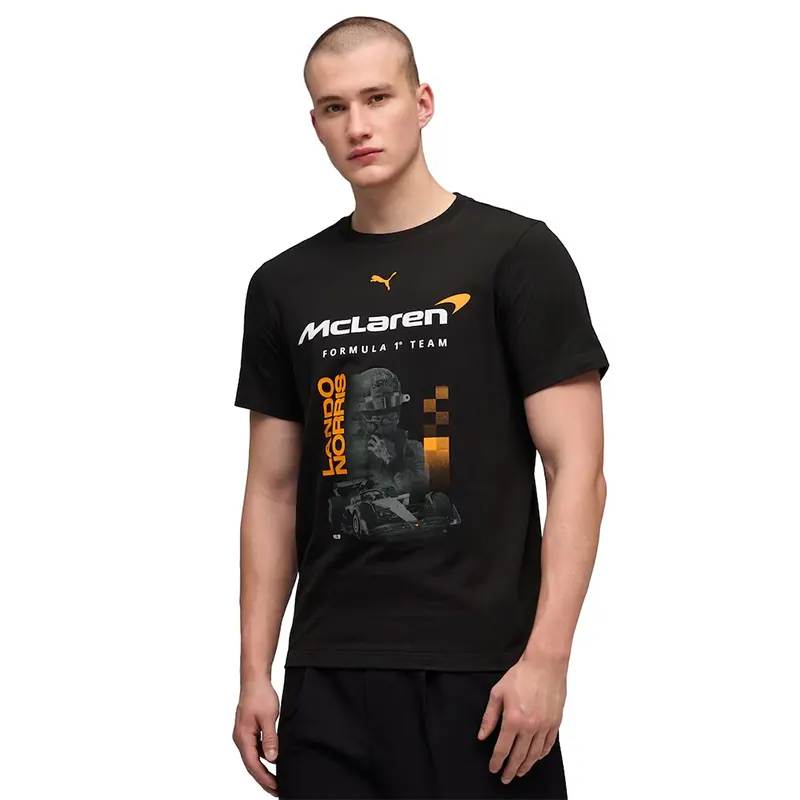 McLaren Lando Norris Driver T-Shirt 2 McLaren Lando Norris Driver T-Shirt <p>McLaren Lando Norris Driver T-Shirt delivers graphic streetwear character with motorsport identity, easy graphic styling, making it a standout choice for casual outfits and everyday rotation.</p>
