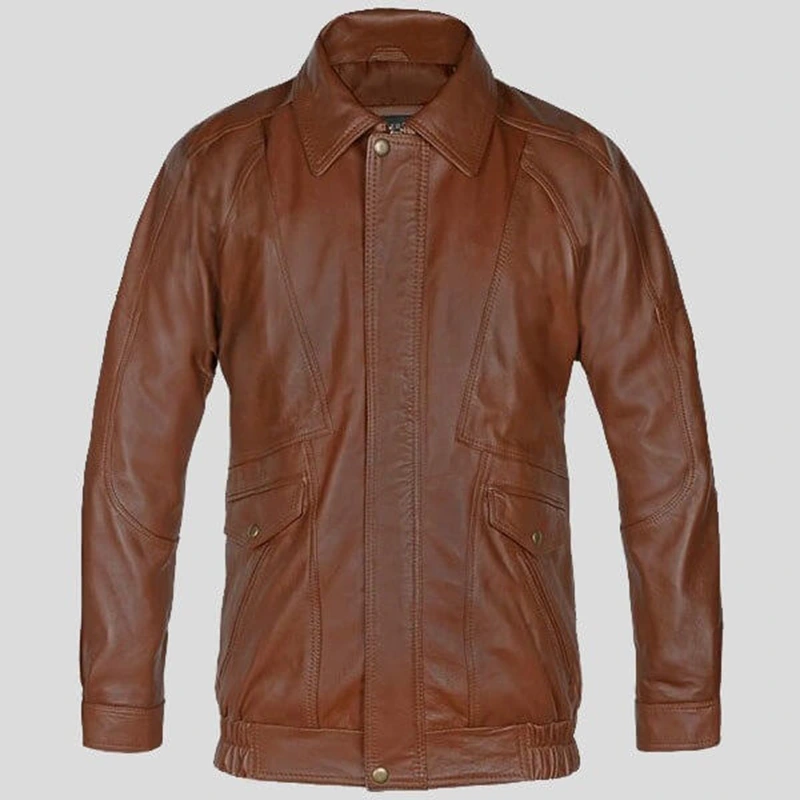 Mens Brown Aviator Bomber Premium Leather Jacket Mens Brown Aviator Bomber Premium Leather Jacket <p>Mens Brown Aviator Bomber Premium Leather Jacket delivers statement outerwear appeal, comfortable statement layering, and versatile styling in a standout brown tone for everyday outfits.</p>