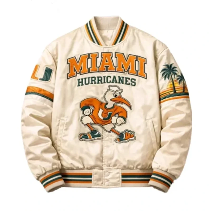 Miami Hurricanes White 90’s Applique Patches Jacket Miami Hurricanes White 90’s Applique Patches Jacket <p>Miami Hurricanes White 90’s Applique Patches Jacket delivers game-day identity, comfortable wear, and sport-inspired styling in a standout white tone for everyday outfits.</p>