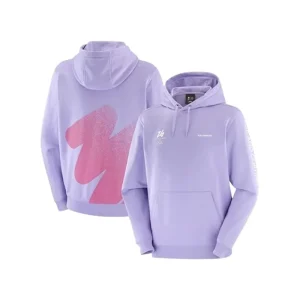 Milano Cortina 2026 Olympics Salomon Logo Graphic Purple Hoodie