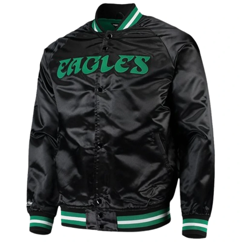 Mitchell & Ness Philadelphia Eagles Satin Jacket 3 Mitchell & Ness Philadelphia Eagles Satin Jacket <p>Mitchell & Ness Philadelphia Eagles Satin Jacket delivers game-day identity, comfortable statement layering, and versatile styling for everyday outfits.</p>