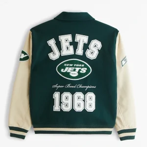 Areena Design <p>New York Jets Varsity Bomber Jacket delivers game-day identity, comfortable statement layering, and versatile styling for everyday outfits.</p> New York Jets Varsity Bomber Jacket <p>New York Jets Varsity Bomber Jacket delivers game-day identity, comfortable statement layering, and versatile styling for everyday outfits.</p>
