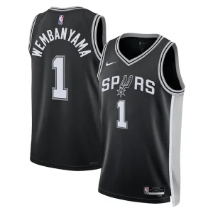 Nike Mens San Antonio Spurs Victor Wembanyama Icon Swingman Jersey