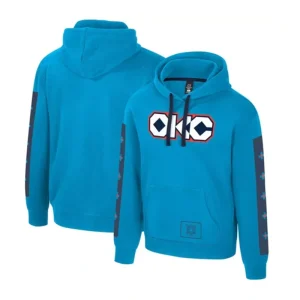 Oklahoma City Thunder Blue City Star Hoodie