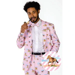 Shinesty The Supreme Steed Men's Derby Horses Blazer