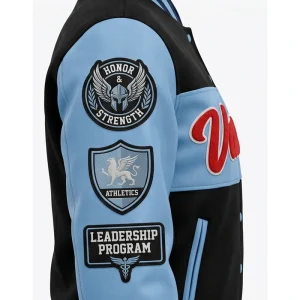 Areena Design <p>Women’s Valkyries Blue & Black Leather Varsity Jacket delivers standout outerwear style with a bold profile, comfortable layering feel, and statement details inspired by sport, streetwear, and collector fashion.</p> Women’s Valkyries Blue & Black Leather Varsity Jacket <p>Women’s Valkyries Blue & Black Leather Varsity Jacket delivers standout outerwear style with a bold profile, comfortable layering feel, and statement details inspired by sport, streetwear, and collector fashion.</p>