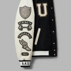 Areena Design <p>Aether Athletic Union Black & Cream Leather Varsity Jacket delivers standout outerwear style with a bold profile, comfortable layering feel, and statement details inspired by sport, streetwear, and collector fashion.</p> Aether Athletic Union Black & Cream Leather Varsity Jacket <p>Aether Athletic Union Black & Cream Leather Varsity Jacket delivers standout outerwear style with a bold profile, comfortable layering feel, and statement details inspired by sport, streetwear, and collector fashion.</p>
