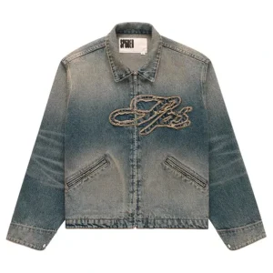 Sp5der Script Denim Work Jacket