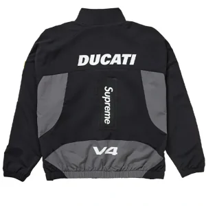 Areena Design <p>Supreme Ducati Black Track Jacket delivers motorsport energy, lightweight layering comfort, and versatile styling in a standout black tone for everyday outfits.</p> Supreme Ducati Black Track Jacket <p>Supreme Ducati Black Track Jacket delivers motorsport energy, lightweight layering comfort, and versatile styling in a standout black tone for everyday outfits.</p>