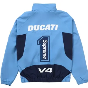 Areena Design <p>Supreme Ducati Blue Track Jacket delivers motorsport energy, lightweight layering comfort, and versatile styling in a standout blue tone for everyday outfits.</p> Supreme Ducati Blue Track Jacket <p>Supreme Ducati Blue Track Jacket delivers motorsport energy, lightweight layering comfort, and versatile styling in a standout blue tone for everyday outfits.</p>